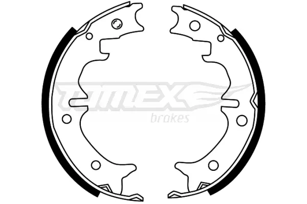 Bremsbackensatz Hinterachse TOMEX Brakes TX 22-29