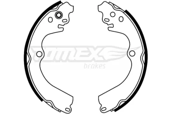 Bremsbackensatz Hinterachse TOMEX Brakes TX 22-32 Bild Bremsbackensatz Hinterachse TOMEX Brakes TX 22-32