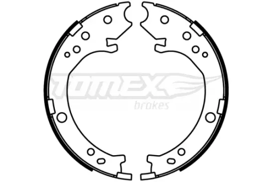 Bremsbackensatz Hinterachse TOMEX Brakes TX 22-51 Bild Bremsbackensatz Hinterachse TOMEX Brakes TX 22-51