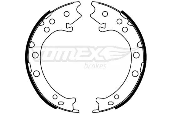 Bremsbackensatz Hinterachse TOMEX Brakes TX 22-52 Bild Bremsbackensatz Hinterachse TOMEX Brakes TX 22-52