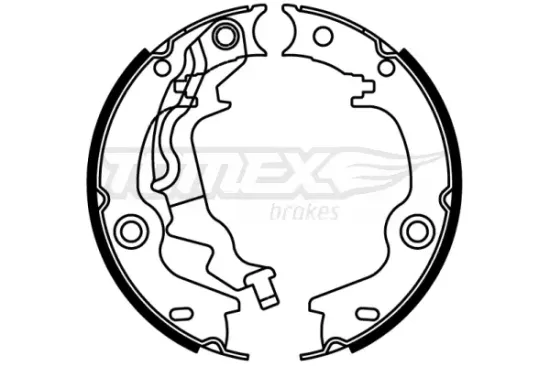 Bremsbackensatz Hinterachse TOMEX Brakes TX 22-54 Bild Bremsbackensatz Hinterachse TOMEX Brakes TX 22-54