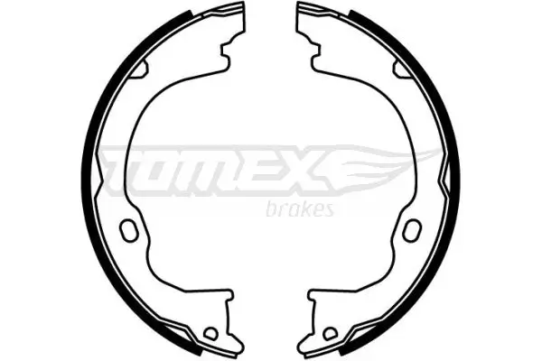 Bremsbackensatz Hinterachse TOMEX Brakes TX 22-61