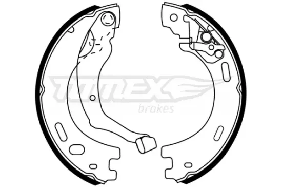 Bremsbackensatz Hinterachse TOMEX Brakes TX 22-63 Bild Bremsbackensatz Hinterachse TOMEX Brakes TX 22-63