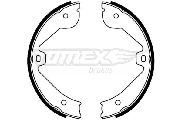 Bremsbackensatz Hinterachse TOMEX Brakes TX 22-67