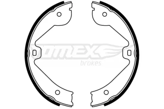 Bremsbackensatz Hinterachse TOMEX Brakes TX 22-67 Bild Bremsbackensatz Hinterachse TOMEX Brakes TX 22-67