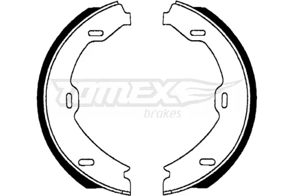 Bremsbackensatz Hinterachse TOMEX Brakes TX 22-69