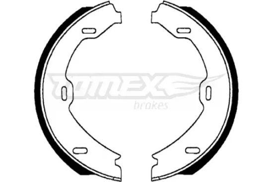 Bremsbackensatz Hinterachse TOMEX Brakes TX 22-69 Bild Bremsbackensatz Hinterachse TOMEX Brakes TX 22-69