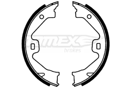 Bremsbackensatz Hinterachse TOMEX Brakes TX 22-70 Bild Bremsbackensatz Hinterachse TOMEX Brakes TX 22-70