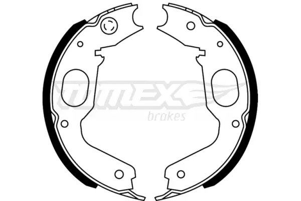 Bremsbackensatz Hinterachse TOMEX Brakes TX 22-73