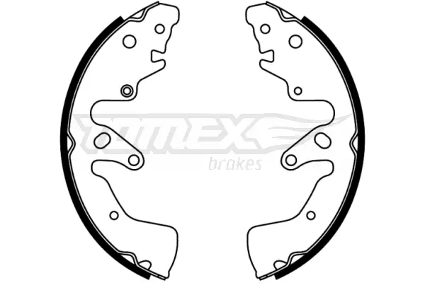 Bremsbackensatz Hinterachse TOMEX Brakes TX 22-74