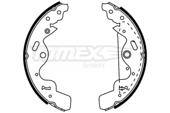 Bremsbackensatz Hinterachse TOMEX Brakes TX 22-75 Bild Bremsbackensatz Hinterachse TOMEX Brakes TX 22-75