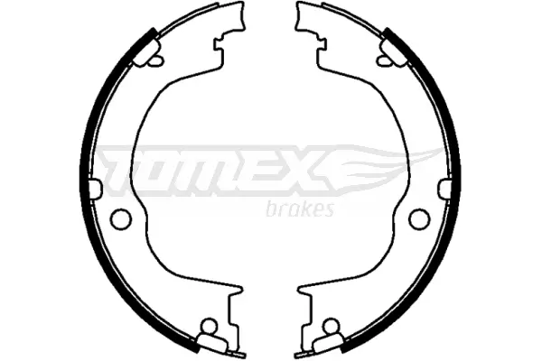 Bremsbackensatz Hinterachse TOMEX Brakes TX 22-77