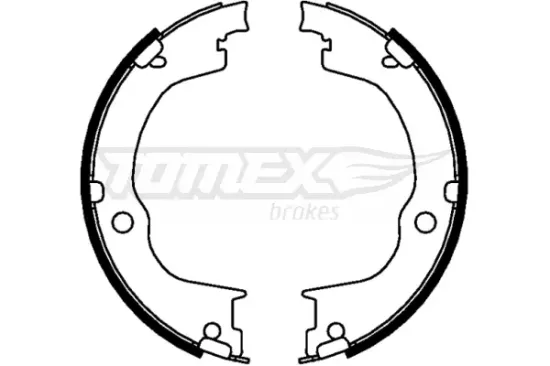 Bremsbackensatz Hinterachse TOMEX Brakes TX 22-77 Bild Bremsbackensatz Hinterachse TOMEX Brakes TX 22-77
