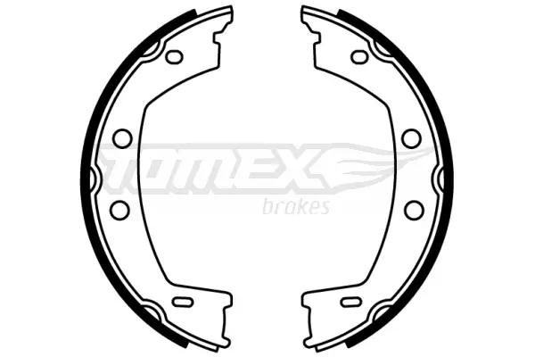 Bremsbackensatz Hinterachse TOMEX Brakes TX 22-79