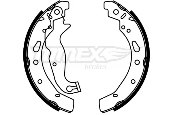 Bremsbackensatz Hinterachse TOMEX Brakes TX 22-80