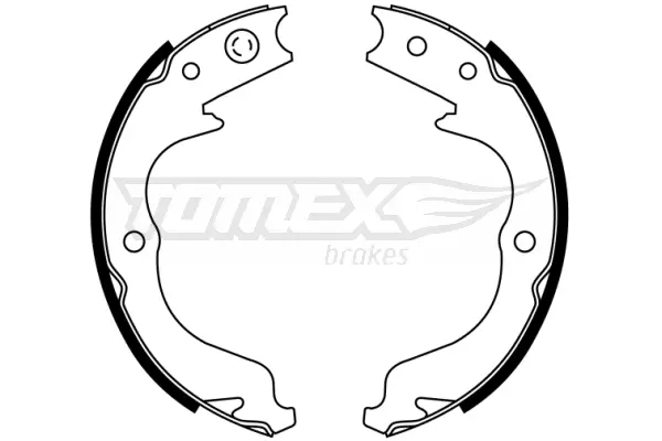 Bremsbackensatz Hinterachse TOMEX Brakes TX 22-81