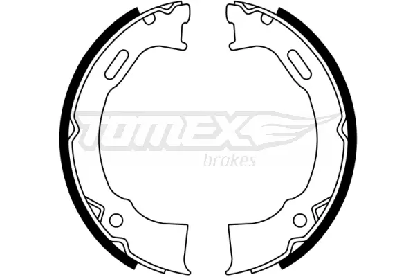 Bremsbackensatz Hinterachse TOMEX Brakes TX 22-87