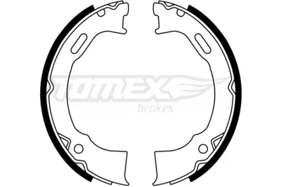 Bremsbackensatz Hinterachse TOMEX Brakes TX 22-87 Bild Bremsbackensatz Hinterachse TOMEX Brakes TX 22-87