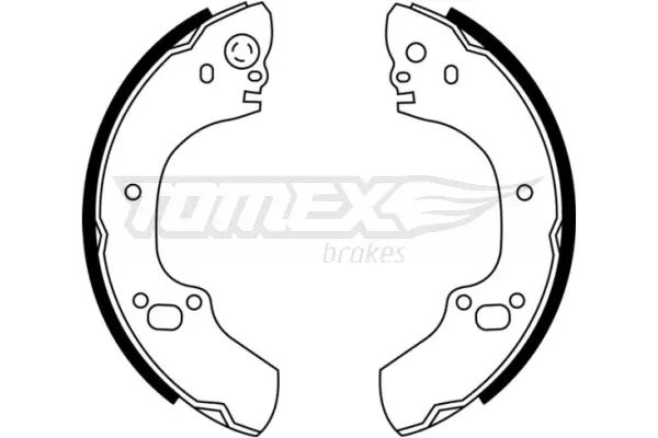 Bremsbackensatz Hinterachse TOMEX Brakes TX 22-88