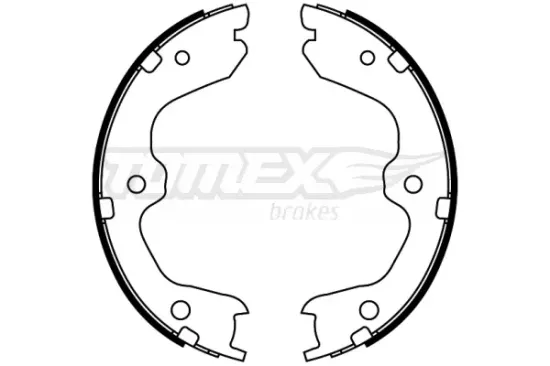 Bremsbackensatz Hinterachse TOMEX Brakes TX 22-93 Bild Bremsbackensatz Hinterachse TOMEX Brakes TX 22-93