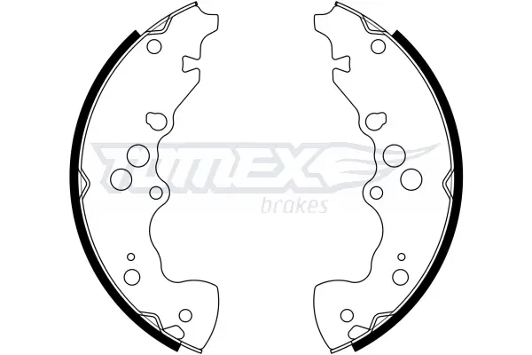 Bremsbackensatz Hinterachse TOMEX Brakes TX 22-95
