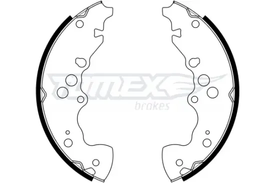 Bremsbackensatz Hinterachse TOMEX Brakes TX 22-95 Bild Bremsbackensatz Hinterachse TOMEX Brakes TX 22-95