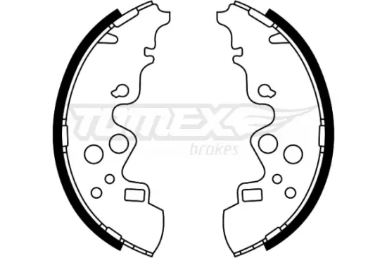 Bremsbackensatz Hinterachse TOMEX Brakes TX 23-00 Bild Bremsbackensatz Hinterachse TOMEX Brakes TX 23-00