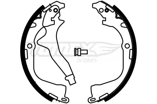 Bremsbackensatz Hinterachse TOMEX Brakes TX 23-03