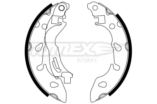 Bremsbackensatz Hinterachse TOMEX Brakes TX 23-04
