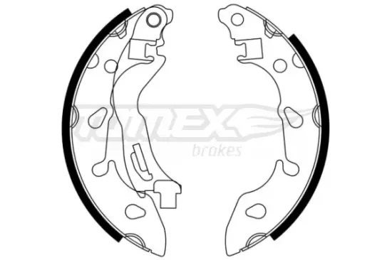 Bremsbackensatz Hinterachse TOMEX Brakes TX 23-04 Bild Bremsbackensatz Hinterachse TOMEX Brakes TX 23-04