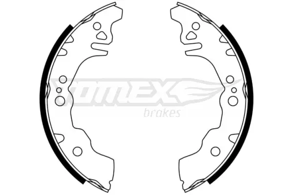 Bremsbackensatz Hinterachse TOMEX Brakes TX 23-08
