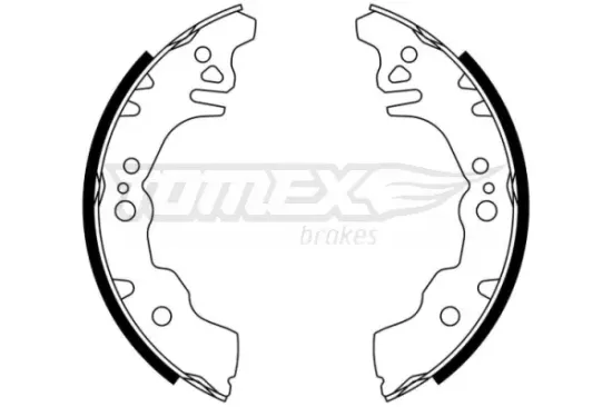 Bremsbackensatz Hinterachse TOMEX Brakes TX 23-08 Bild Bremsbackensatz Hinterachse TOMEX Brakes TX 23-08