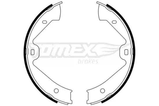 Bremsbackensatz Hinterachse TOMEX Brakes TX 23-11 Bild Bremsbackensatz Hinterachse TOMEX Brakes TX 23-11