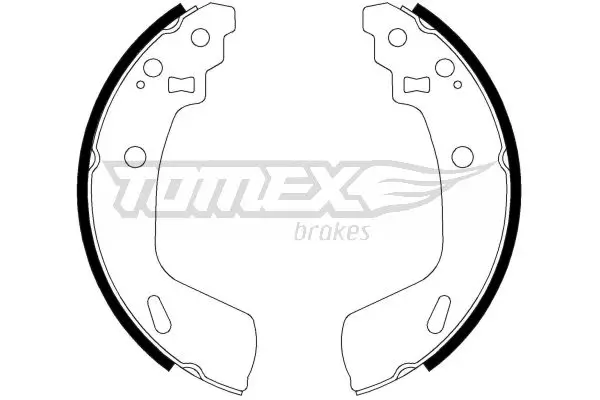 Bremsbackensatz Hinterachse TOMEX Brakes TX 23-14