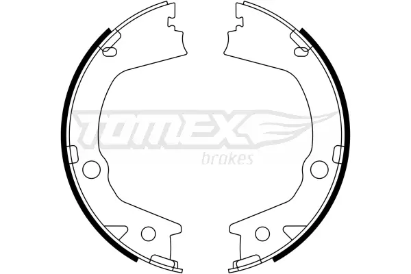 Bremsbackensatz Hinterachse TOMEX Brakes TX 23-16
