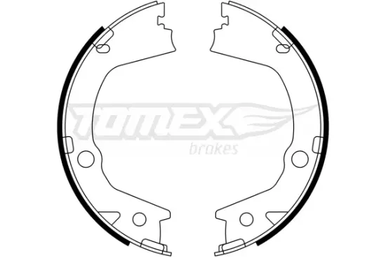Bremsbackensatz Hinterachse TOMEX Brakes TX 23-16 Bild Bremsbackensatz Hinterachse TOMEX Brakes TX 23-16