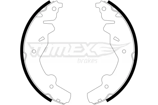 Bremsbackensatz Hinterachse TOMEX Brakes TX 23-19