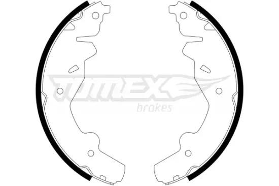 Bremsbackensatz Hinterachse TOMEX Brakes TX 23-19 Bild Bremsbackensatz Hinterachse TOMEX Brakes TX 23-19