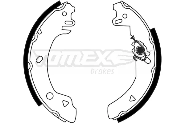Bremsbackensatz Hinterachse TOMEX Brakes TX 23-22