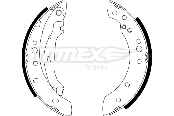 Bremsbackensatz Hinterachse TOMEX Brakes TX 23-23