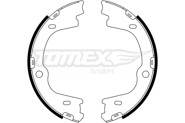 Bremsbackensatz Hinterachse TOMEX Brakes TX 23-27