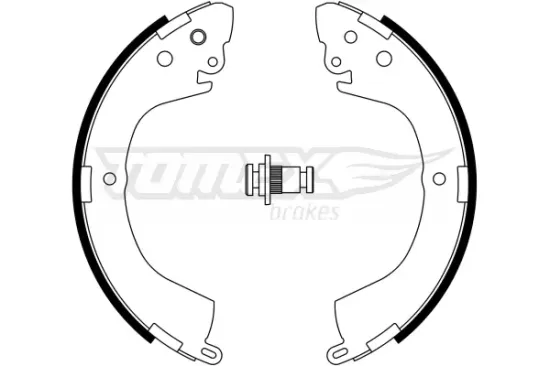 Bremsbackensatz Hinterachse TOMEX Brakes TX 23-29 Bild Bremsbackensatz Hinterachse TOMEX Brakes TX 23-29