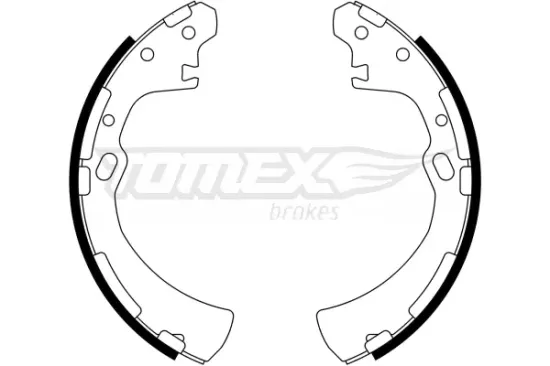 Bremsbackensatz Hinterachse TOMEX Brakes TX 23-31 Bild Bremsbackensatz Hinterachse TOMEX Brakes TX 23-31