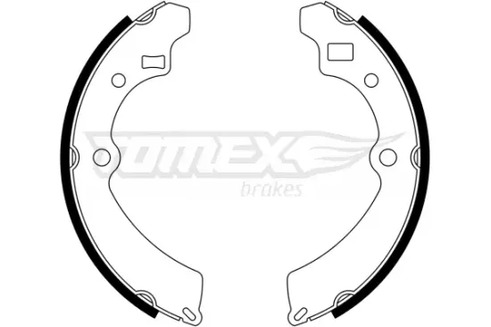 Bremsbackensatz Hinterachse TOMEX Brakes TX 23-32 Bild Bremsbackensatz Hinterachse TOMEX Brakes TX 23-32
