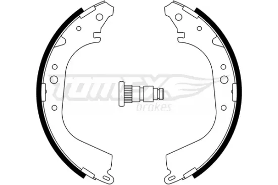 Bremsbackensatz Hinterachse TOMEX Brakes TX 23-35 Bild Bremsbackensatz Hinterachse TOMEX Brakes TX 23-35