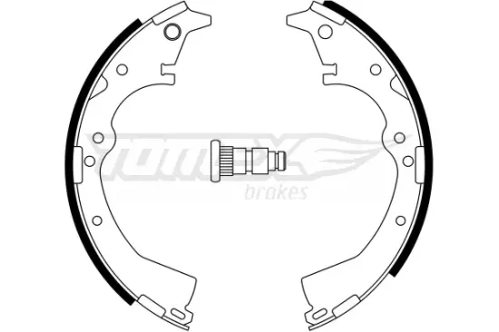 Bremsbackensatz Hinterachse TOMEX Brakes TX 23-36 Bild Bremsbackensatz Hinterachse TOMEX Brakes TX 23-36