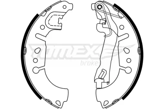 Bremsbackensatz Hinterachse TOMEX Brakes TX 23-37 Bild Bremsbackensatz Hinterachse TOMEX Brakes TX 23-37