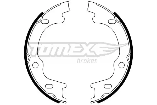 Bremsbackensatz Hinterachse TOMEX Brakes TX 23-38