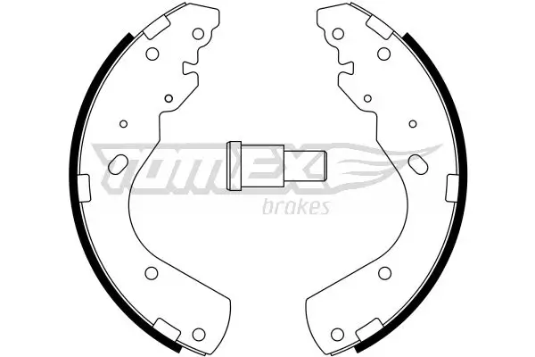 Bremsbackensatz Hinterachse TOMEX Brakes TX 23-44