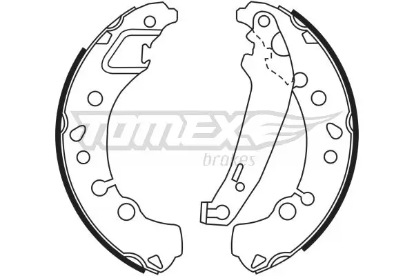 Bremsbackensatz Hinterachse TOMEX Brakes TX 23-45